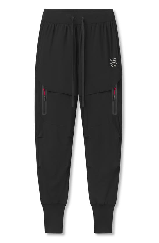 Shop Asrv Tetra-lite™ Water Repellent High Rib Joggers In Black Cyber