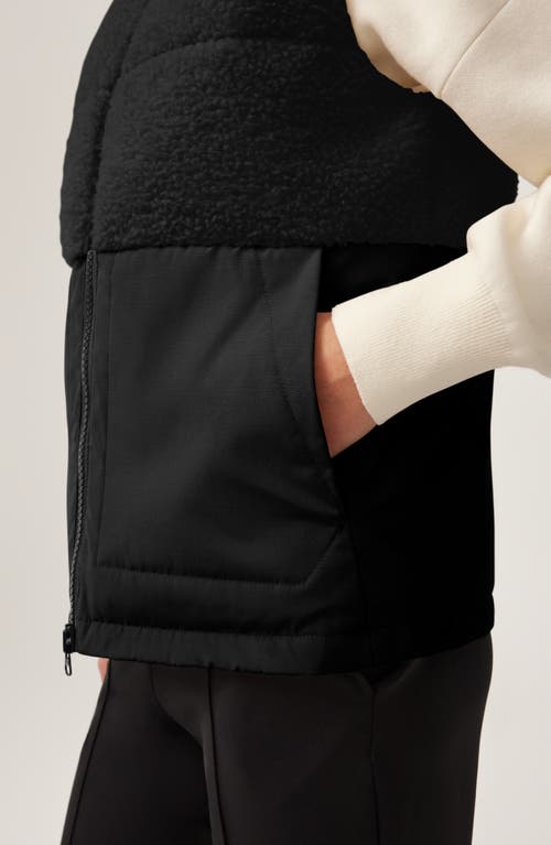 Canada Goose Elora Fleece Black Label Vest In Black
