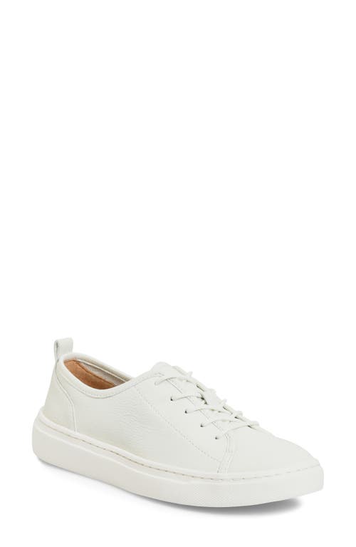Comfortiva Talen Leather Sneaker in White Leather