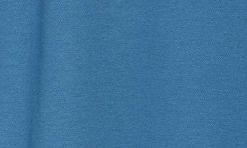 Travismathew Upgraded Chest Stripe Half Zip Pullover In Stellar Blue Chest