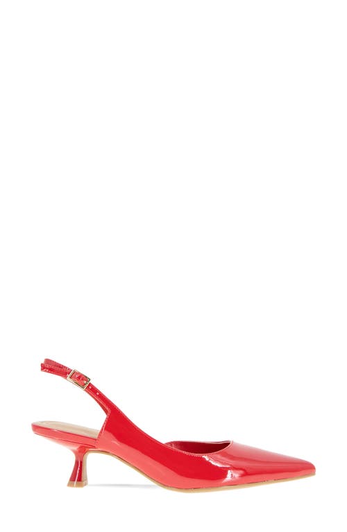 Bcbgeneration Kittie Slingback Kitten Heel Pump In Lipstick Patent