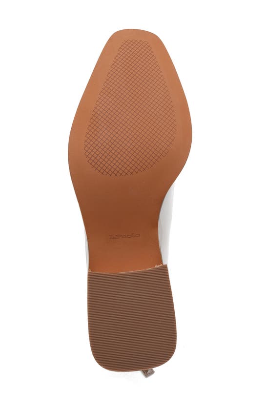 Linea Paolo Venata Block Heel Bootie In Eggshell