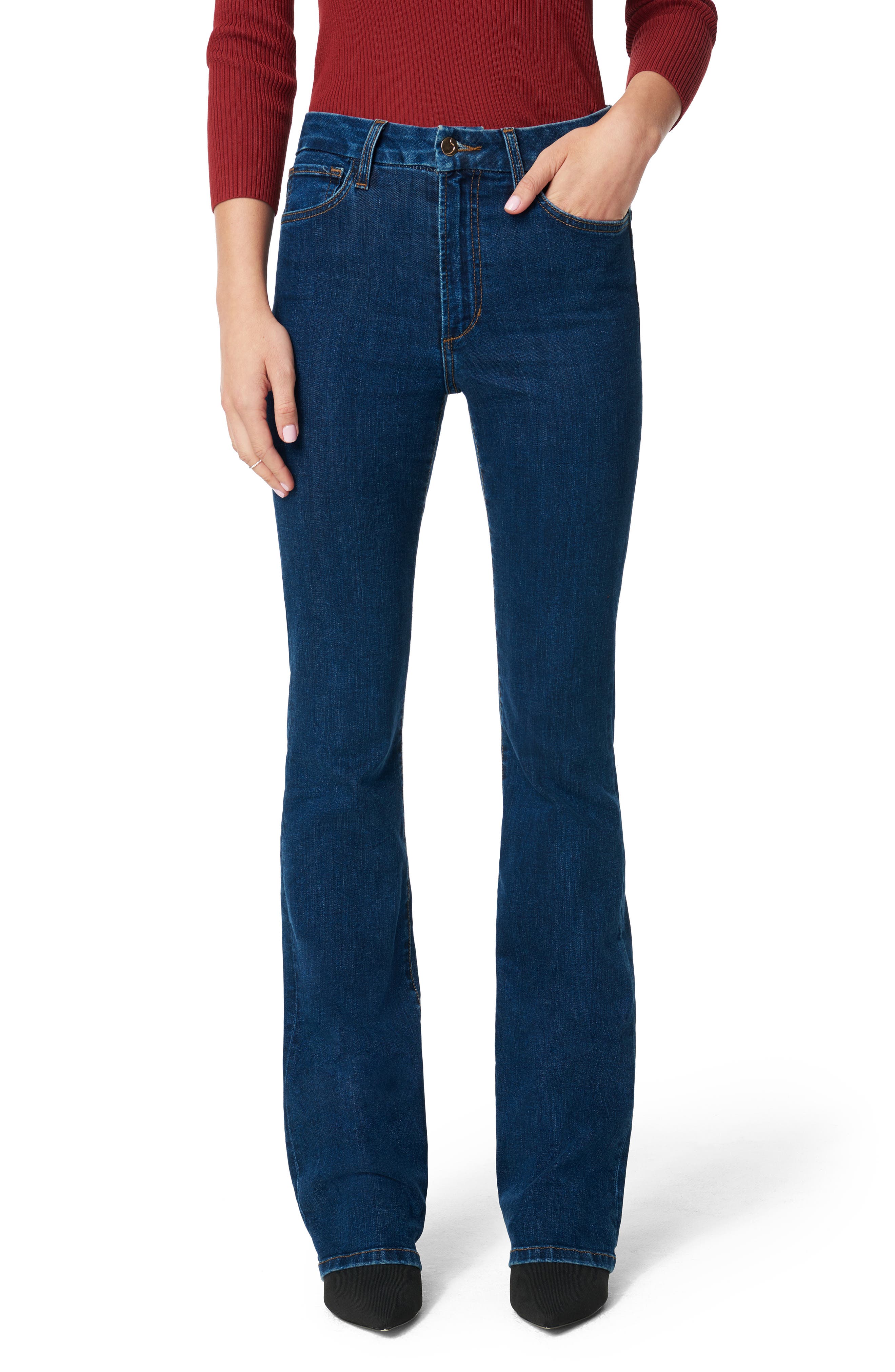 Joe's The Hi Rise Honey High Waist Curvy Bootcut Jeans (Thunderbird