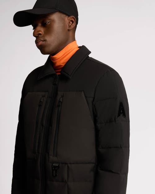Alpenhaus Berdiac Lightweight Transitional Mixed Media Quilted Jacket In Black