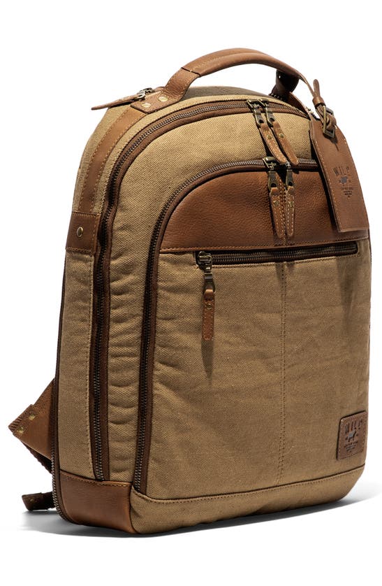 Shop Will Leather Goods Commuter Backpack In Tobacco/ Cognac