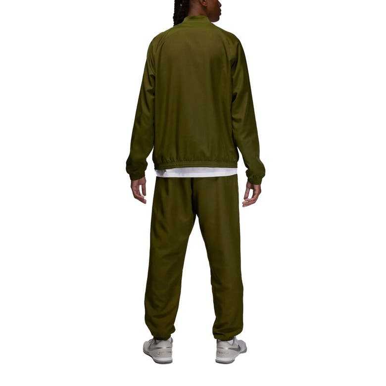 Shop Jordan Brand Olive Paris Saint-germain 2023/24 Fourth Strike Full-zip Track Jacket & Pants Set