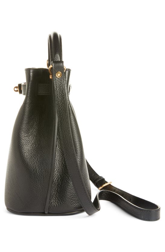 Shop Mulberry Small Islington Classic Leather Bucket Bag In Black