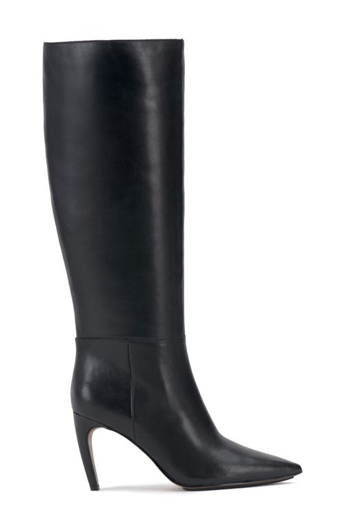 Shop Vince Camuto Brigitte Pointed Toe Knee High Boot In Black