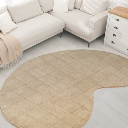 Shop Jonathan Y Bean Modern Plaid Grid Handwoven Wool Area Rug In Beige/light Brown