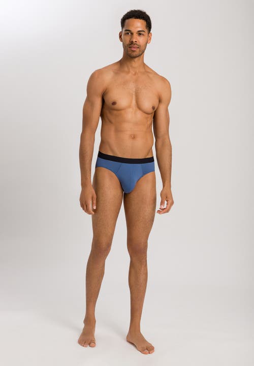 Hanro Micro Touch Briefs In Slate Blue