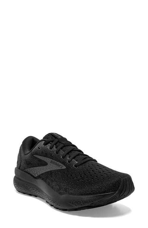 Shop Brooks Ghost 16 Running Shoe In Black/black/ebony