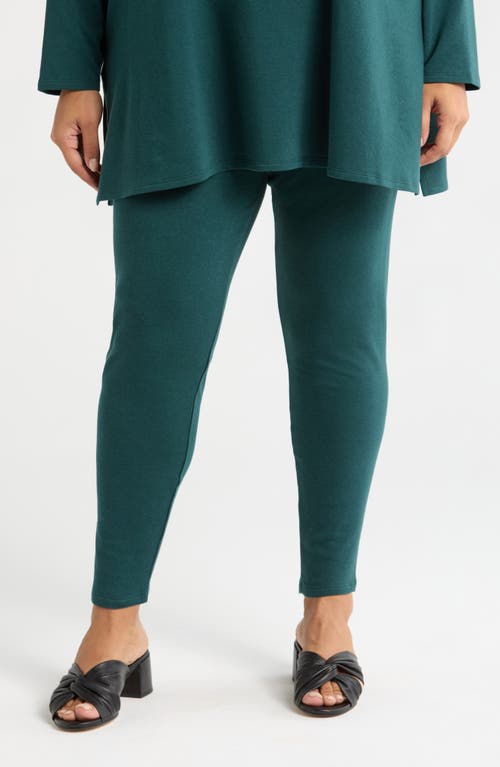 Shop Eileen Fisher High Waist Ankle Leggings In Pine