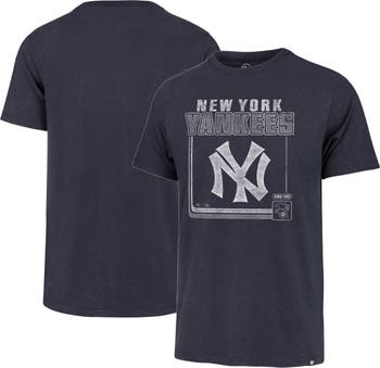 Men's MLB New York Yankees '47 Brand Navy Retrograde Franklin T-Shirt -  Sports Closet