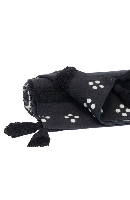 Parkland Collection Niko Fringe Throw Blanket In Black