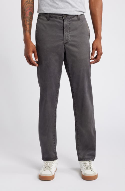 Shop Ag Kullen Flat Front Stretch Sateen Chinos In Sulfur Berlin Steel