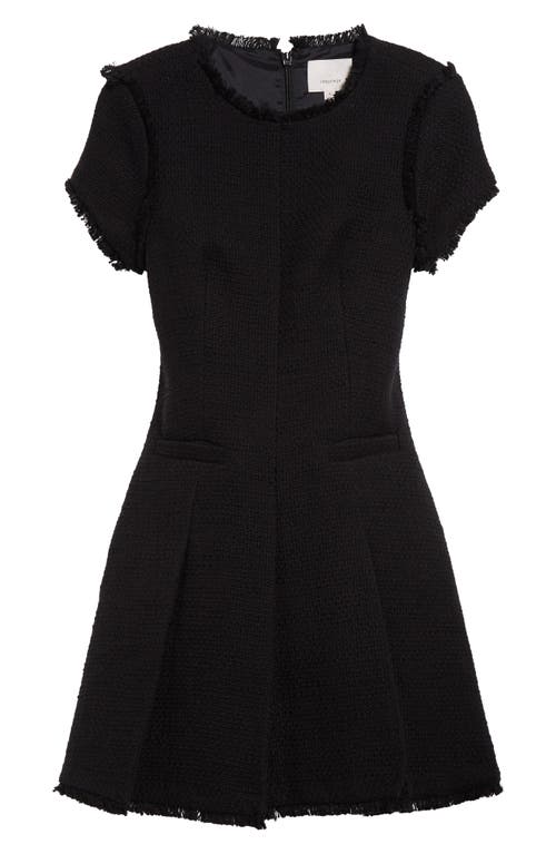 Shop Cinq À Sept Nova Tweed Fit & Flare Dress In Black