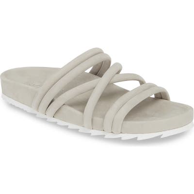 Jslides Tess Strappy Slide Sandal, Blue