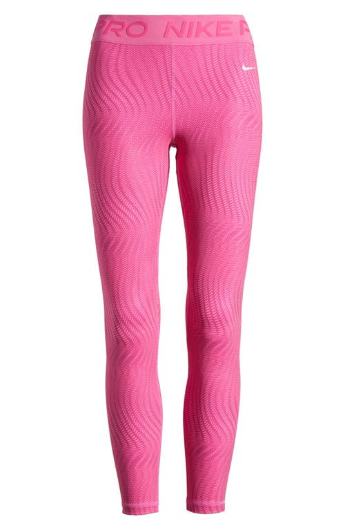 Nike Dri-fit Print 7/8 Leggings In Pink