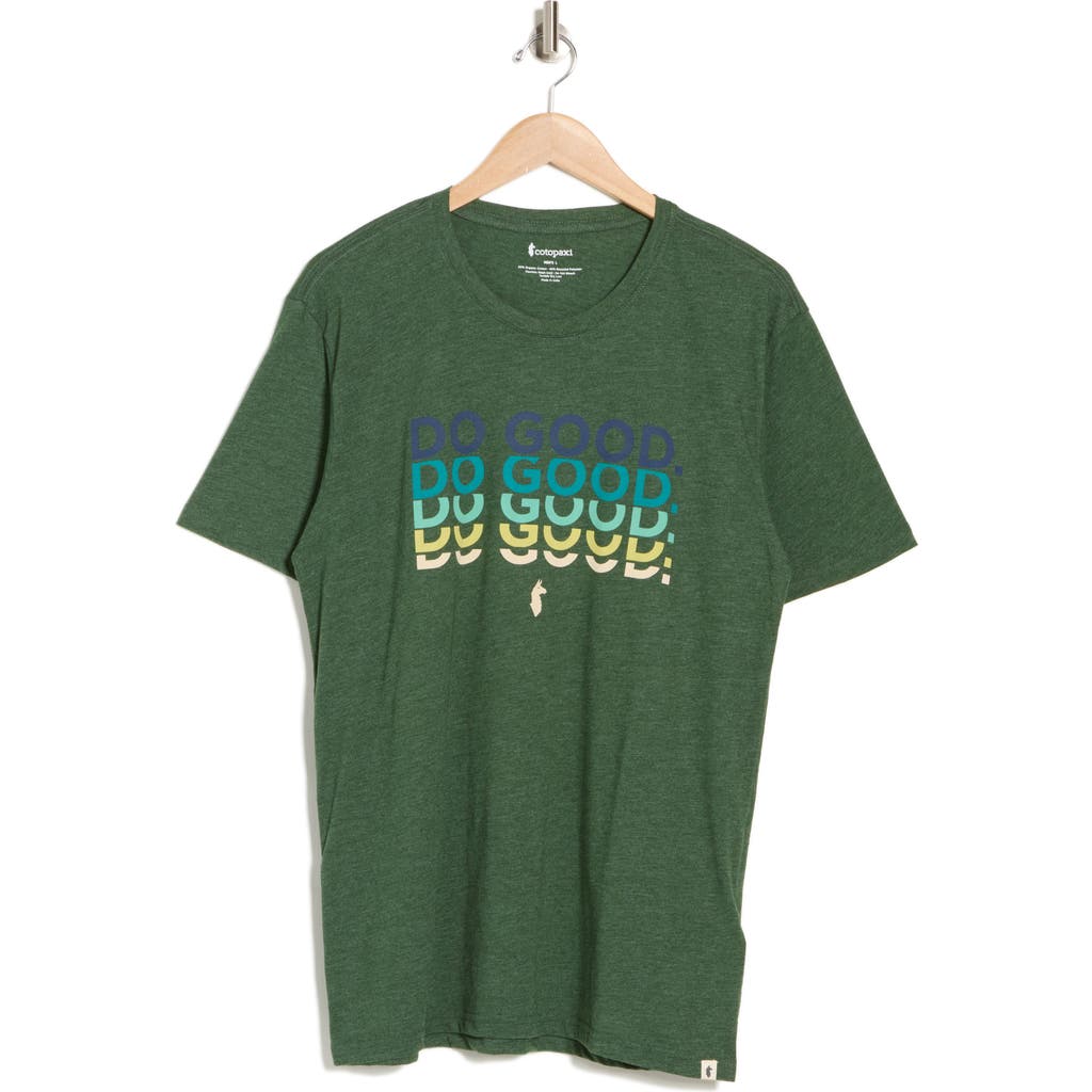 Cotopaxi Do Good Repeat Organic Cotton Blend Graphic Tee In Green