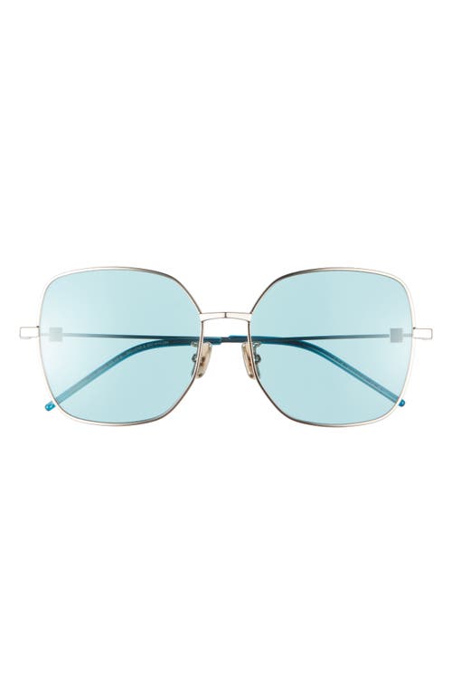 Shop Givenchy Gv Speed Gradient Square Sunglasses In Gold/blue