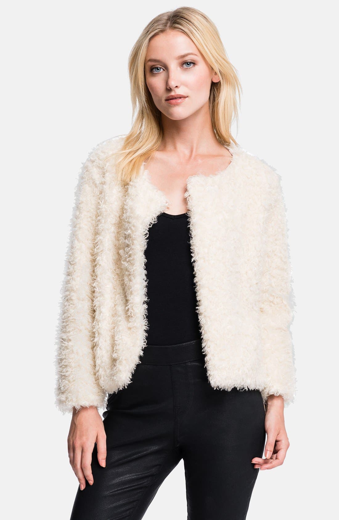 1.STATE Fleece Crop Jacket Nordstrom