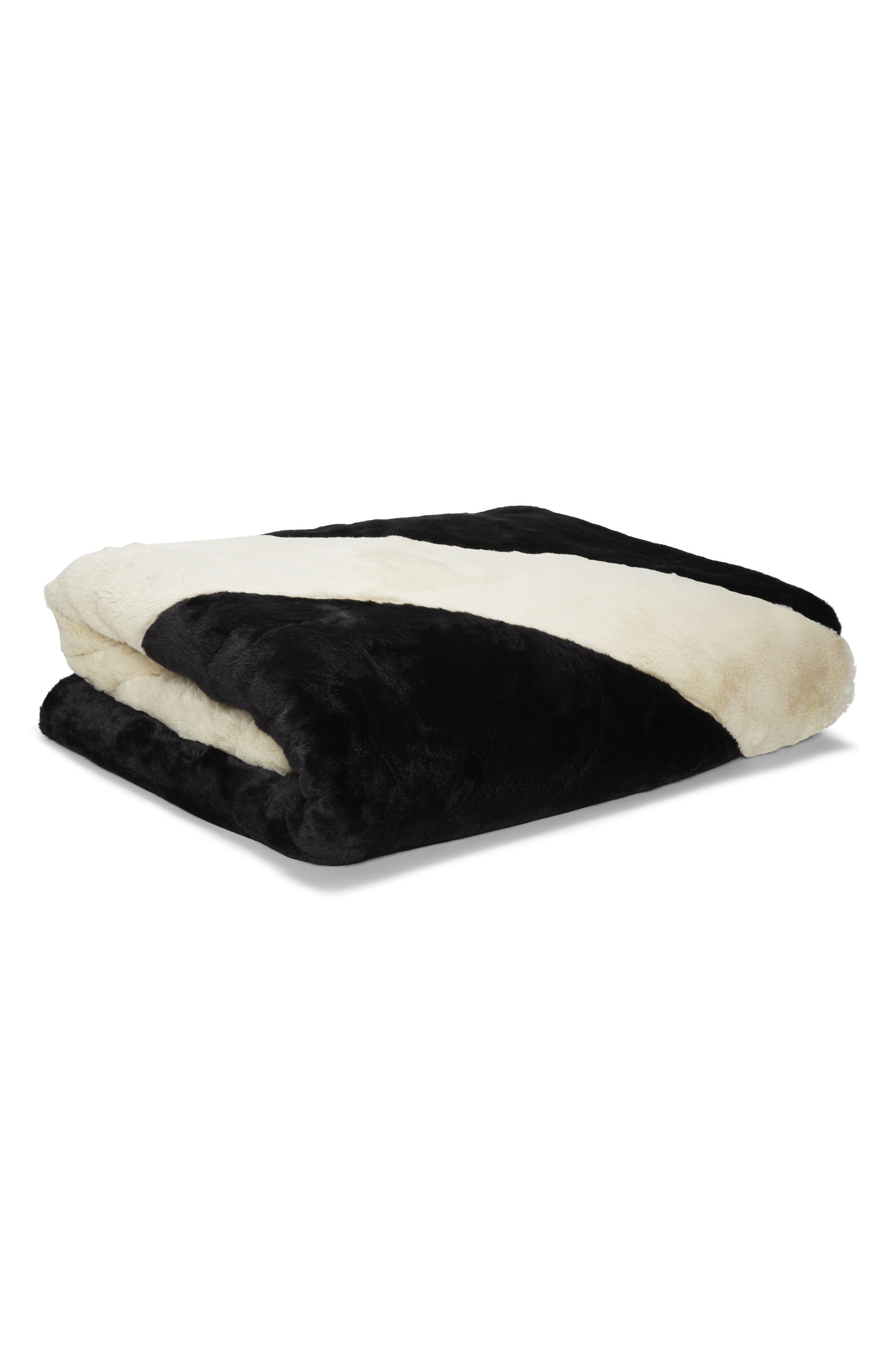 Nike Swoosh Faux Fur Throw Blanket Nordstrom