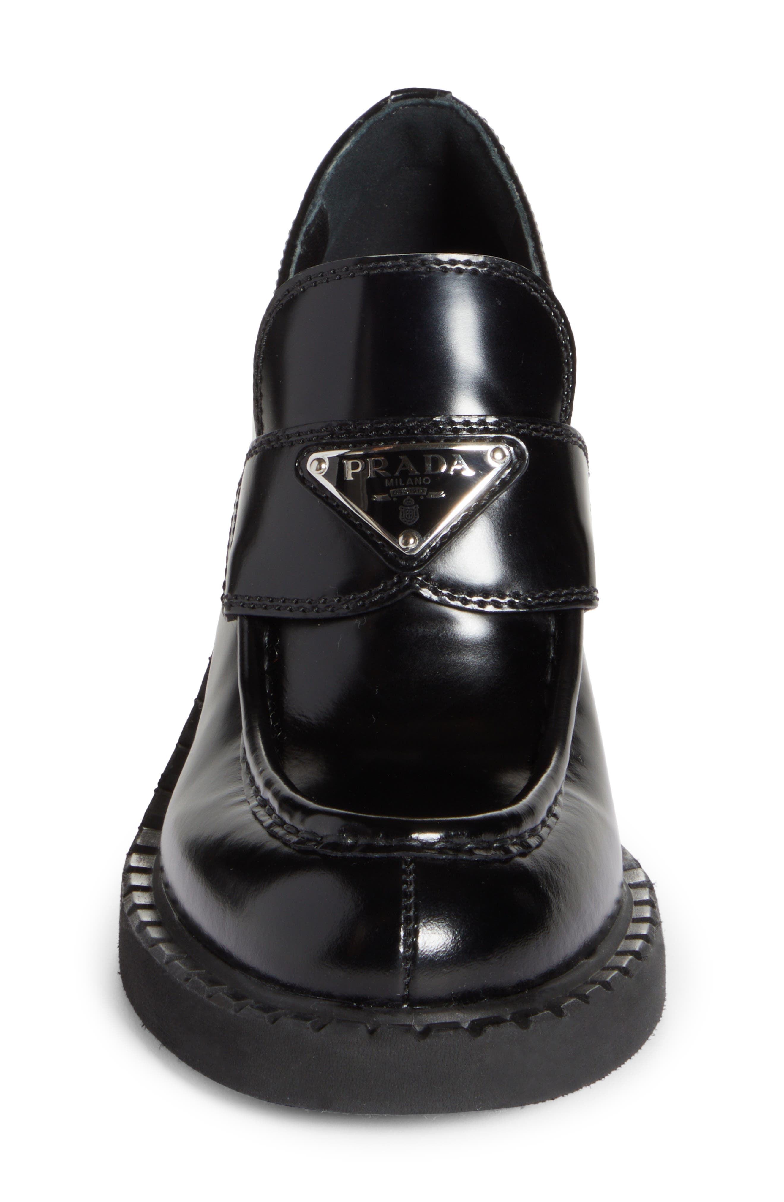 Prada Chocolate Platform Loafer (Women) Nordstrom