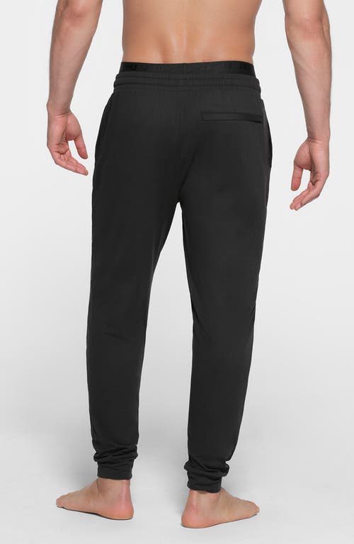 Shop Skims Outdoor Jersey Tapered Joggers In Onyx