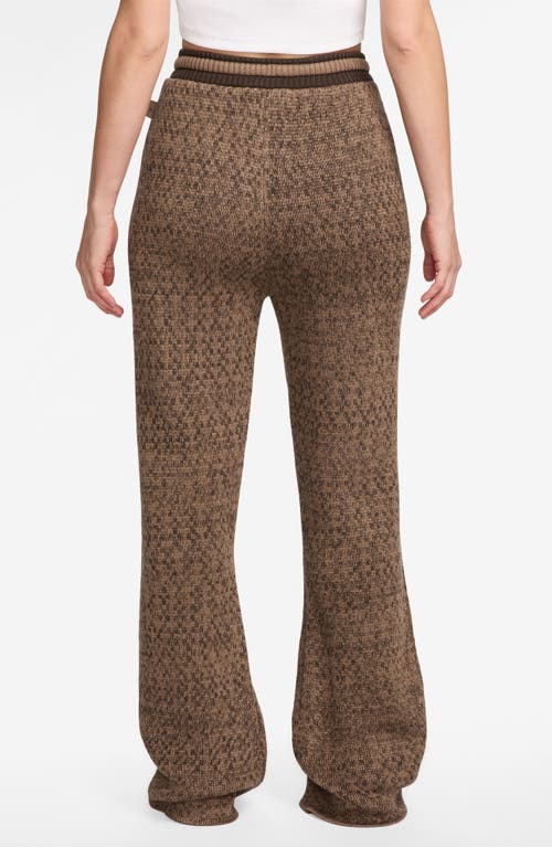 Shop Jordan Air  Sweater Knit Pants In Archaeo Brown