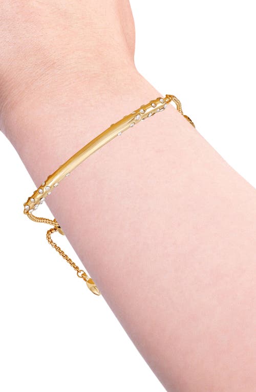 Vince Camuto Crystal Pavé Bar Chain Bracelet In Gold