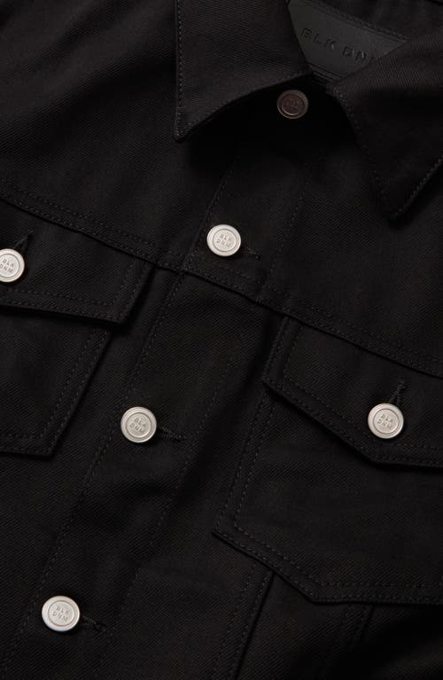 Blk Dnm Denim Trucker Jacket In Black Black