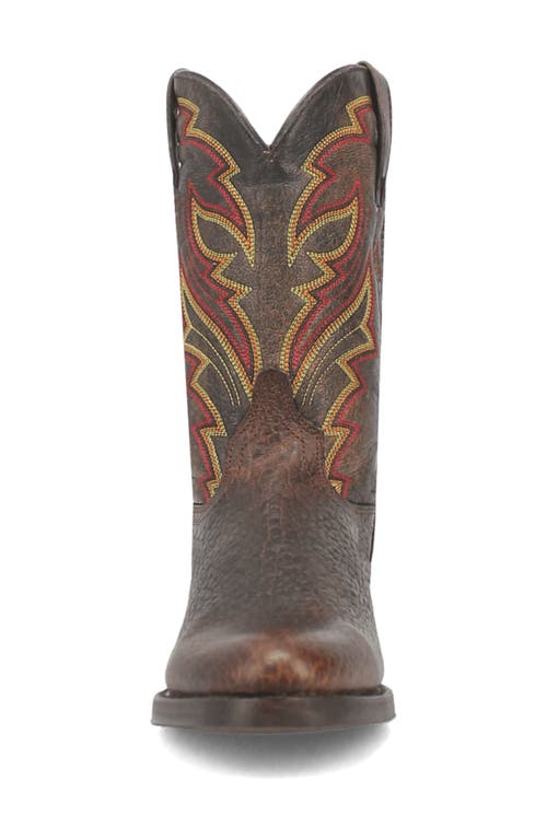 Dingo Young Gun Embroidered Cowboy Boot In Brown