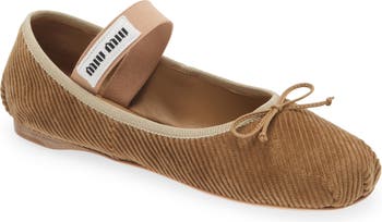 Corduroy Ballerina Flat