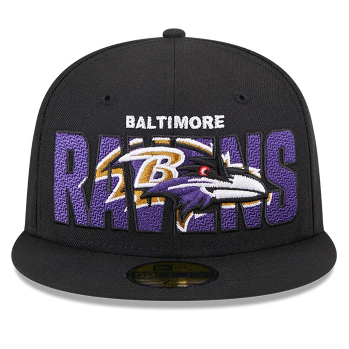 New Era Men's New Era Black Baltimore Ravens 2023 NFL Draft 59FIFTY ...