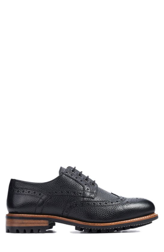 Shop Anthony Veer Richard Wingtip Derby In Black