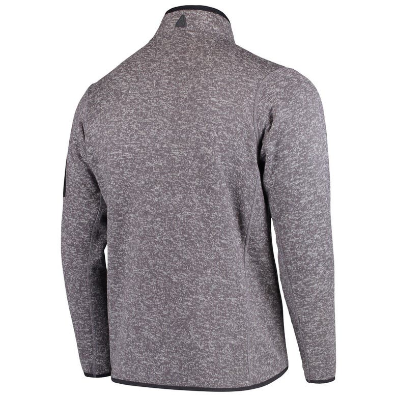 Shop Antigua Charcoal Baylor Bears Fortune Half-zip Sweatshirt