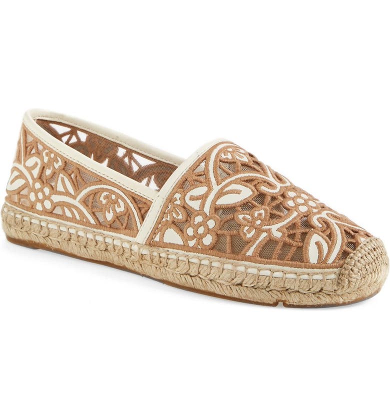 Tory Burch 'Lucia' Lace Espadrille Flat (Women) | Nordstrom