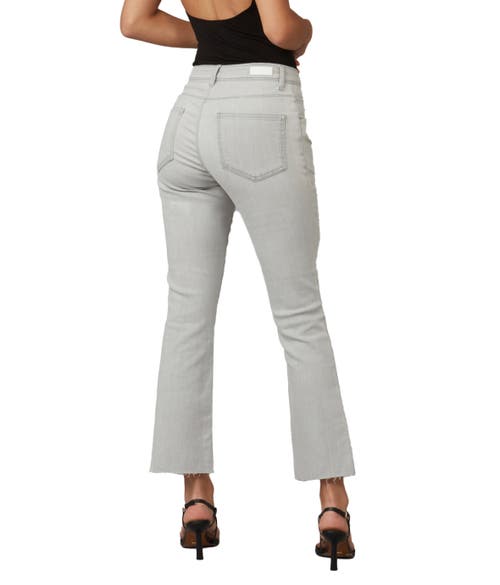 Shop Lola Jeans Gene Mid Rise Bootcut Jeans In Mid Ash