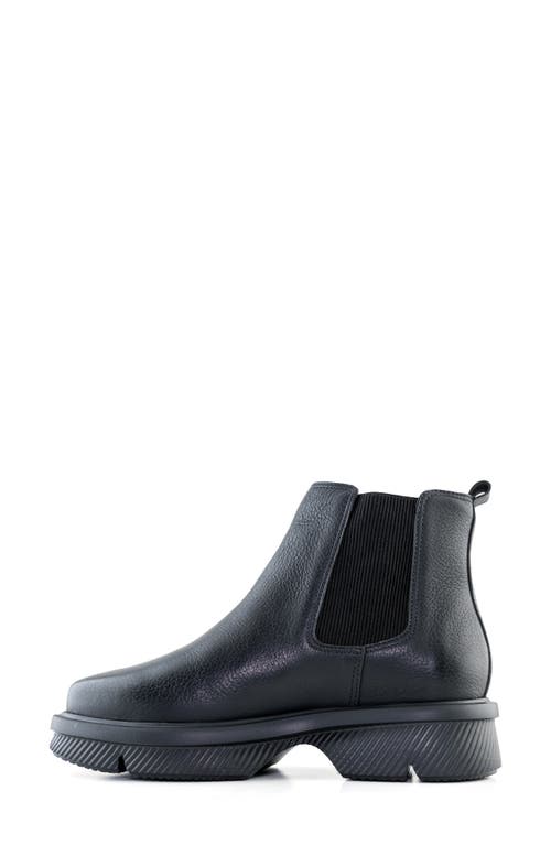 Marc Joseph New York Olympia Blvd Chelsea Boot In Black Grainy