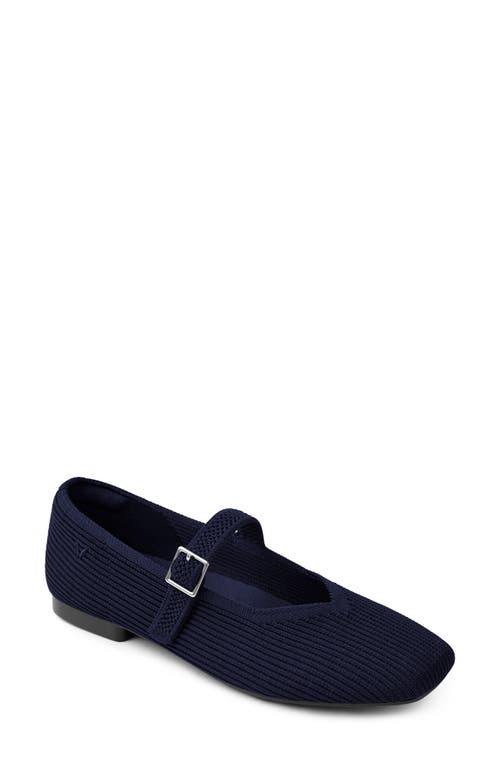 VIVAIA Margot Mary Jane Flat in Navy. 