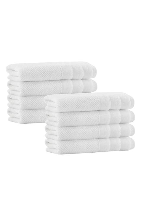 Enchante Home Timaru 8-Pieces Sand Turkish Cotton Hand Towels