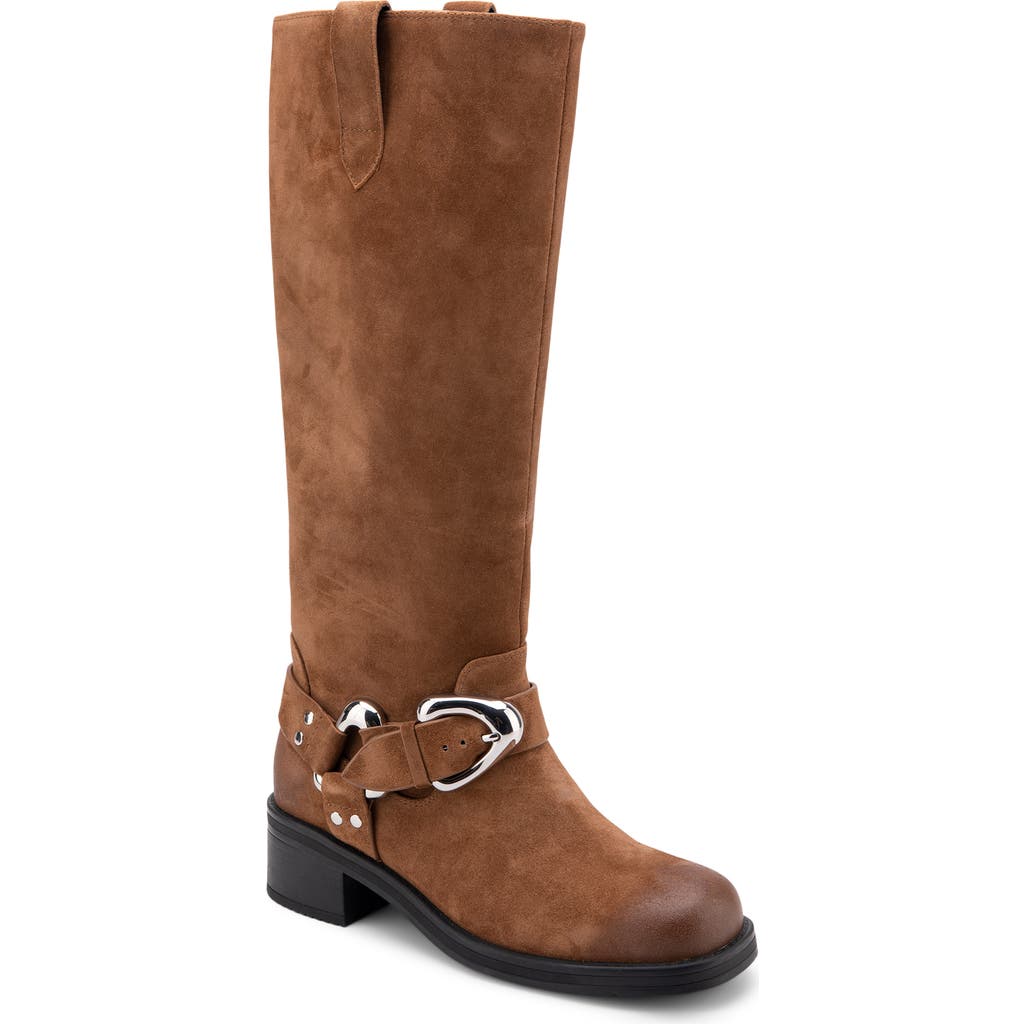 Aerosoles Marley Engineer Boot in Tobacco Suede