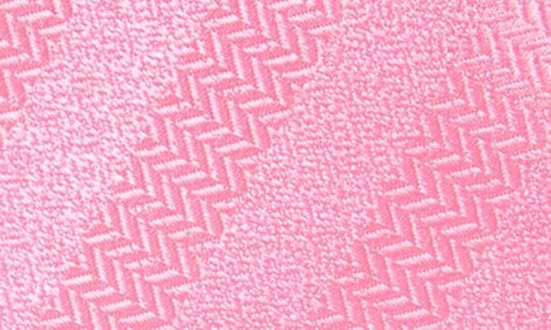 Shop Tommy Hilfiger Herringbone Solid Stripe Tie In Pink