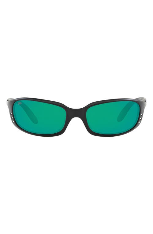 UPC 097963041676 product image for Costa Del Mar 59mm Polarized Wraparound Sunglasses in Black Green at Nordstrom | upcitemdb.com