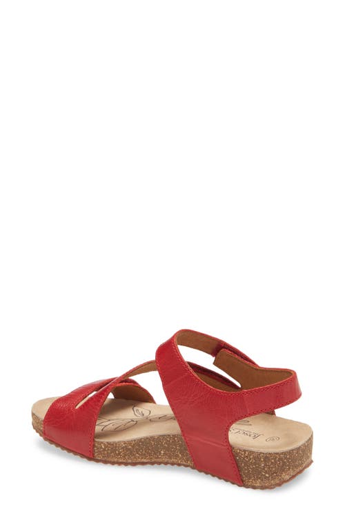 Josef Seibel Tonga 25 Sandal In Red/red Leather