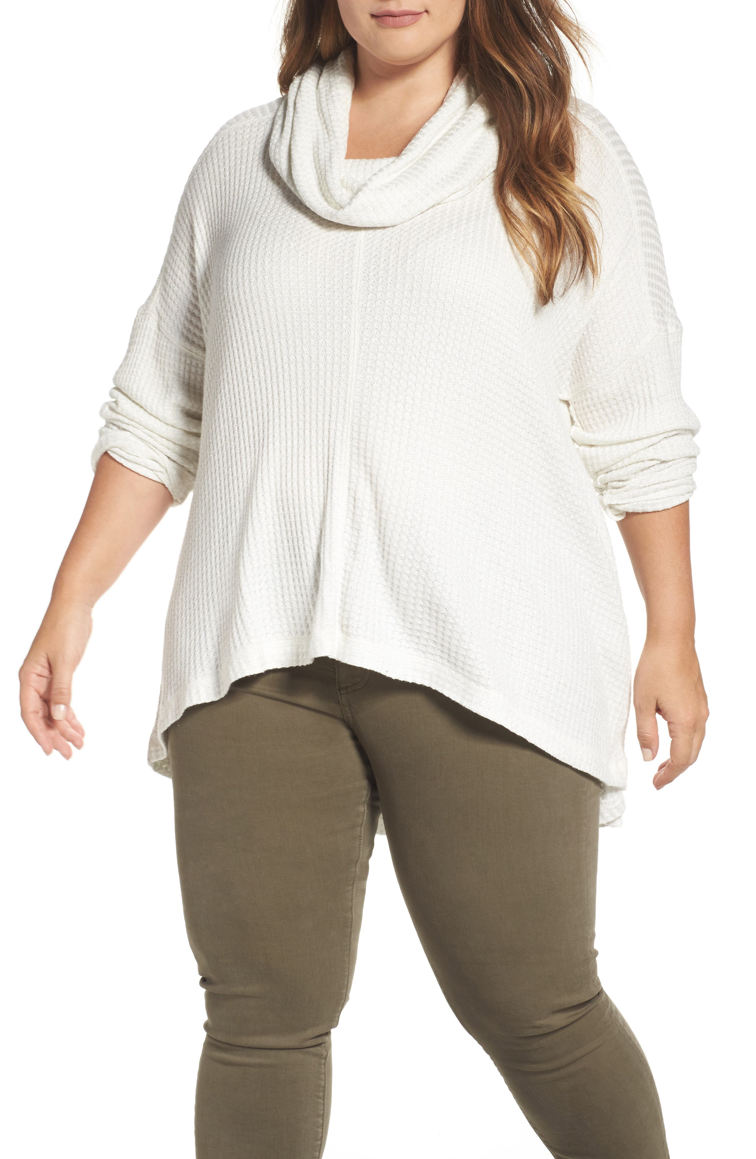 lucky brand cowl neck thermal