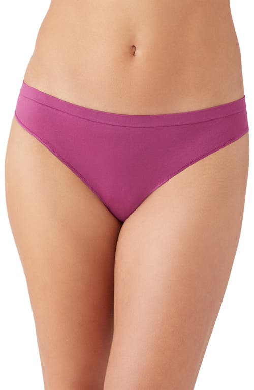 b.tempt'D by Wacoal Comfort Intended Daywear Thong in Raspberry Coulis
