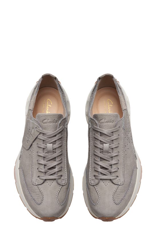 Clarks Craft Speed Sneaker In Stone Nubuck
