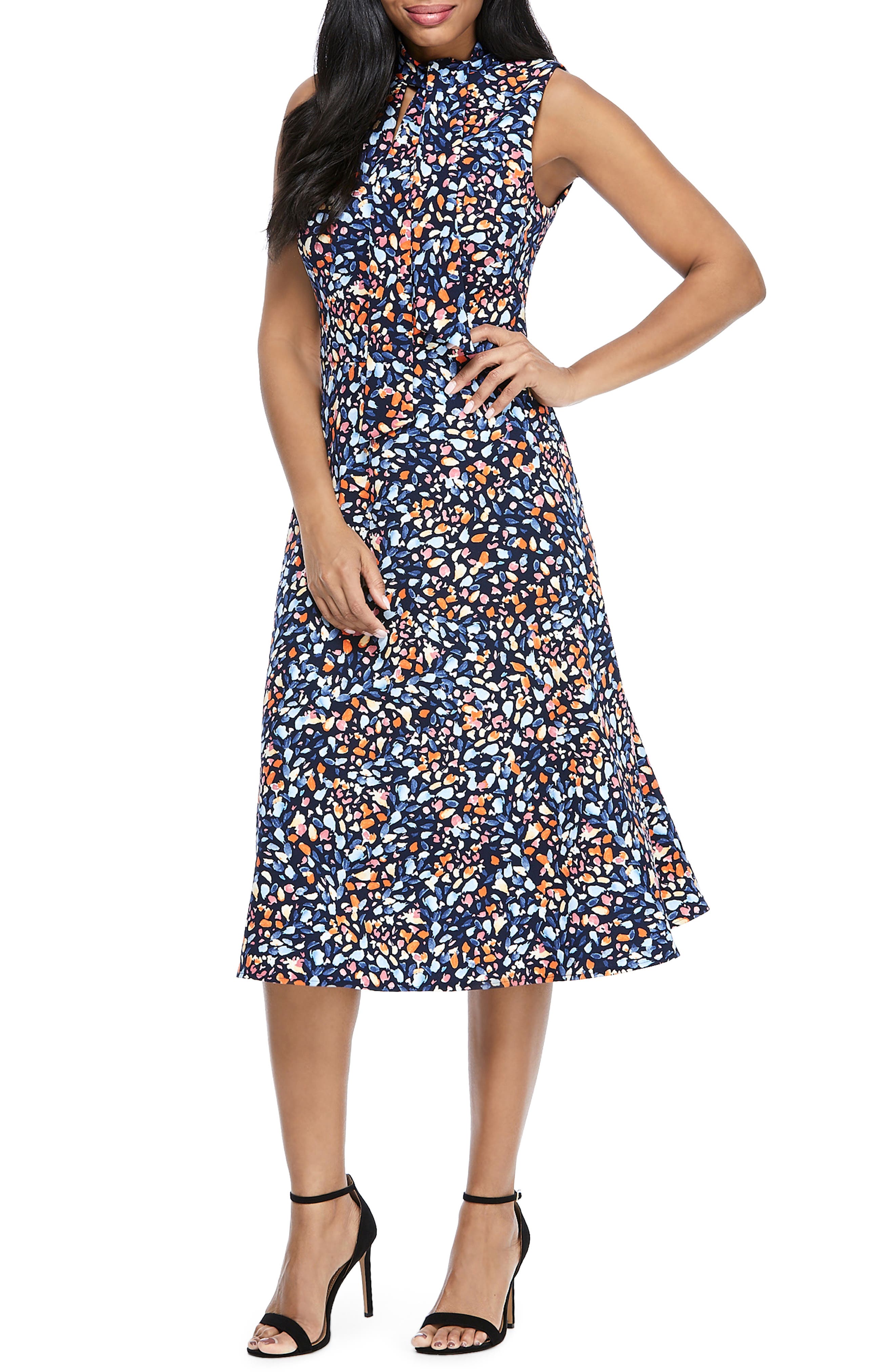 maggy london fit and flare dress