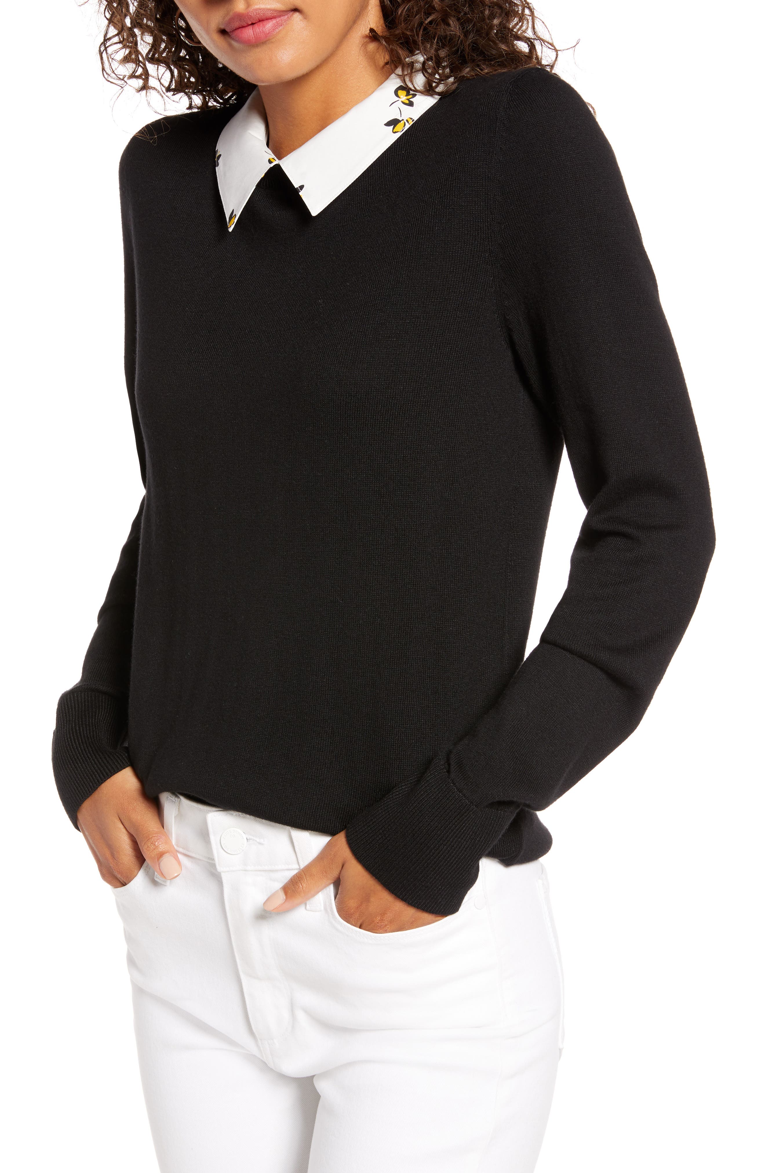 petite sweatshirts with collars